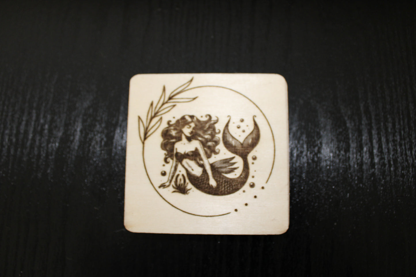 Beautiful handmade mermaid coaster set of 4