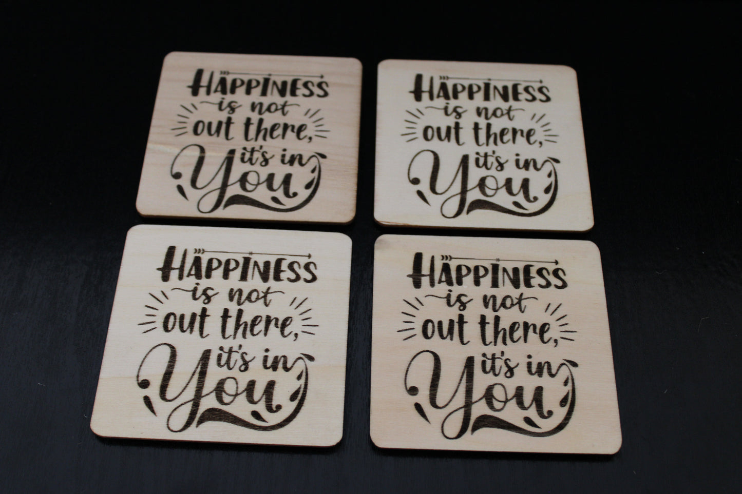 Another beautiful quote Basswood coaster